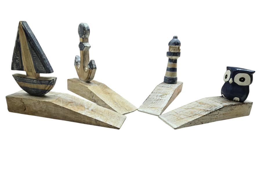 STOP PUERTAS BLANCO & AZUL 4 MOD. Pack 12