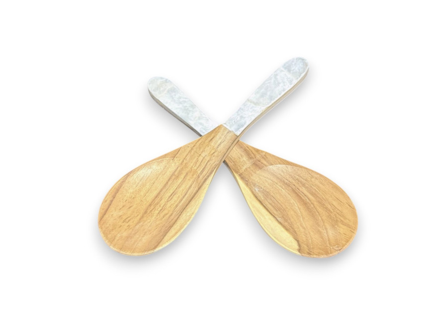 SET 2 CUCHARAS CAPIZ/WOOD 25x07cm
