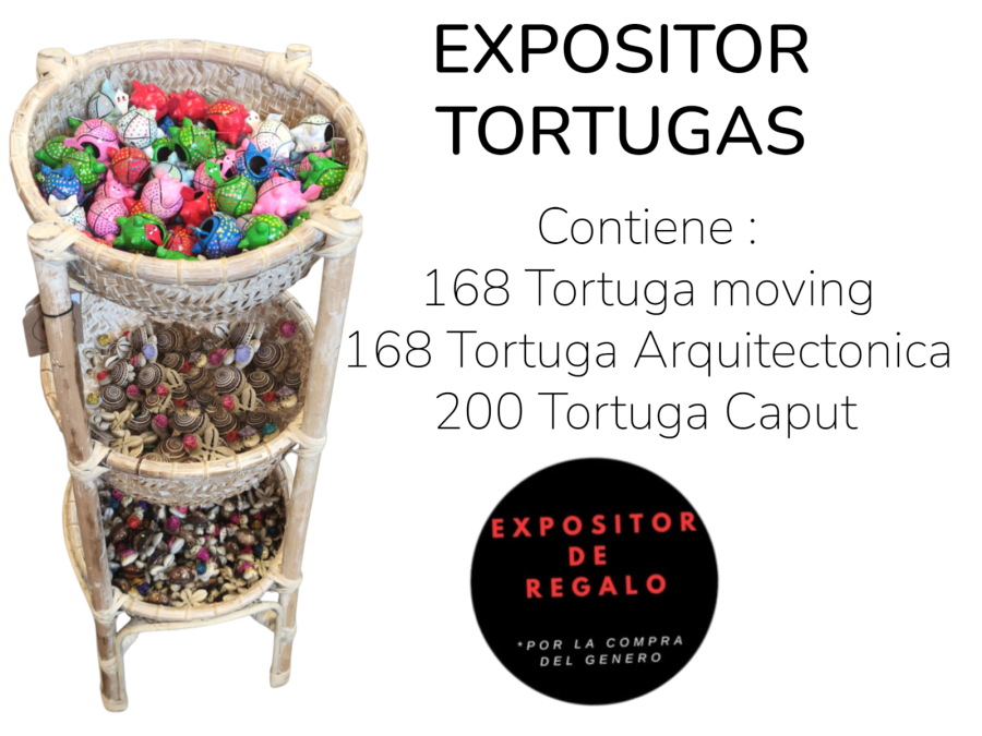 EXPOSITOR TORTUGAS 60x25cm Expositor de regalo