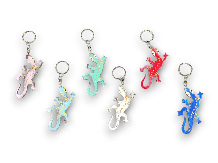 LLAVERO LAGARTIJA 08cm 6 colors pack 12