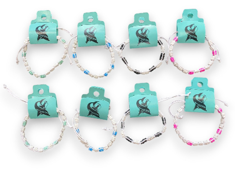 P.CA-24010 CIPRINA BLANCA CONTORNO ROSA/TURQ/AZUL CLARO pack 12