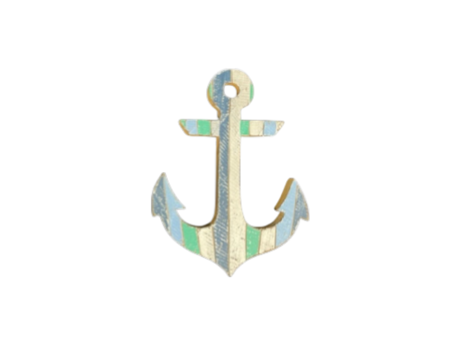 ANCLA TRICOLOR 30x22x02cm