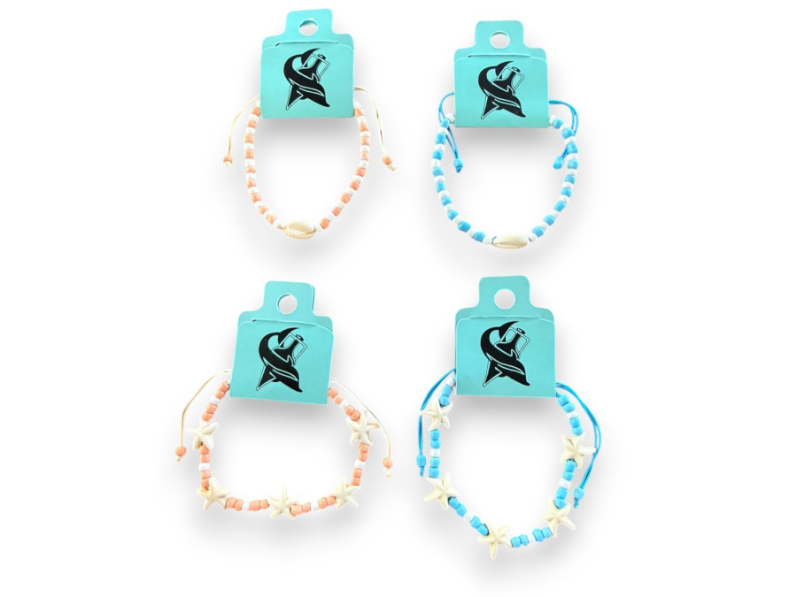 P.MA-26105 BEADS+ESTRELLA/BEADS+SHELL 2 colors pack 12