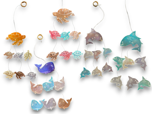 MOVIL CAPIZ FIGURAS MARINAS pack 12