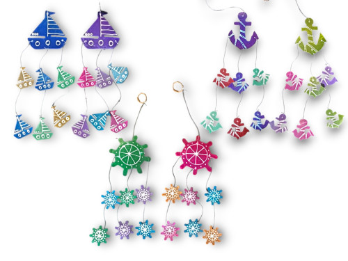 MOVIL CAPIZ FIGURAS MARINAS pack 12