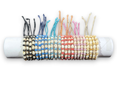 Y.P.MA-26128 SHELLS BLCO+BEADS COCO 6 colors tubo 24