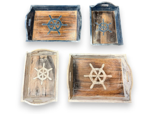 BANDEJA WOOD TIMON BLANCO 2 MEDIDAS