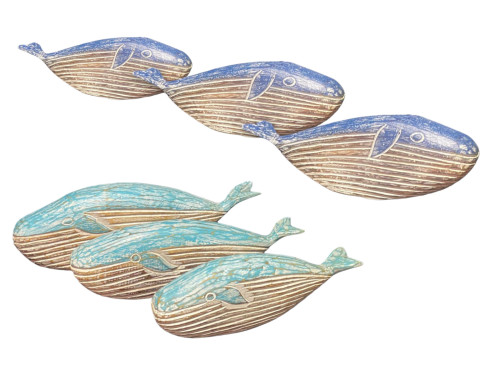 SET 3 BALLENAS AZUL 38/33/28cm