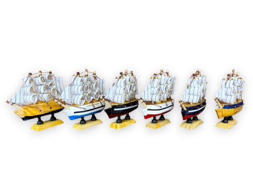 BARCO CARABELA 10x9,5cm 6 COLORES Pack 12