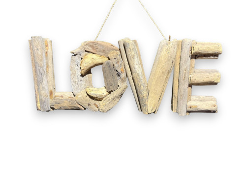 LETRERO LOVE FLOTAN 42x15cm