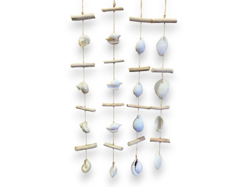 TIRA SHELLS WHITE MADERA 80cm