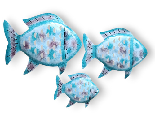 PEZ METAL PARED TURQUESA