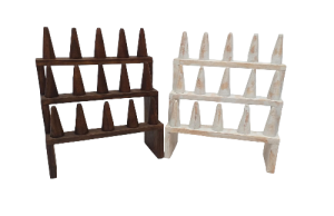 EXPOSITOR 15 ANILLOS marron/blco.